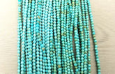 Natural Turquoise Beads Grade AAA Round Loose Beads, Full Strand Round 15.5 inches, 3mm, GRN113